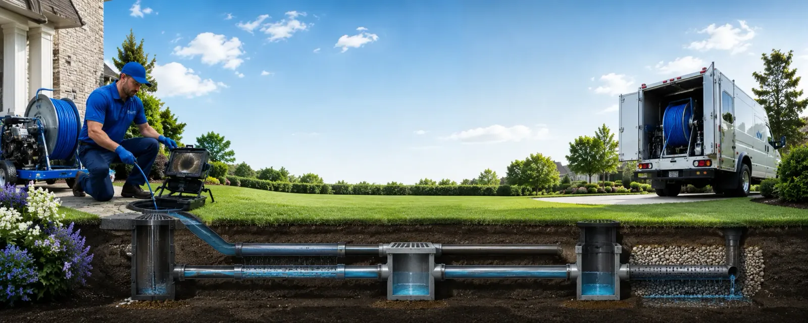 Outdoor drain cleaning information for Lanagan, MO